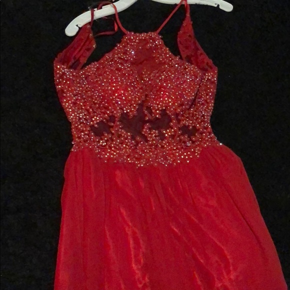 halter top homecoming dress